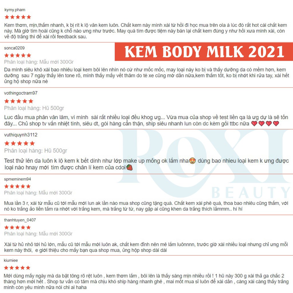 [HỘP 550GR] Kem body siêu trắng Body Milk dòng kem body cao cấp dưỡng trắng da toàn thân | BigBuy360 - bigbuy360.vn