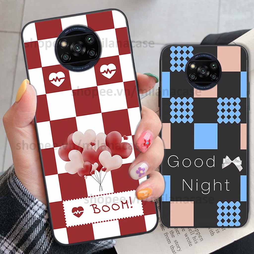 Ốp Xiaomi Poco X3 / Poco X3 Pro caro họa tiết nhiều màu sắc siêu đẹp thời trang cá tính