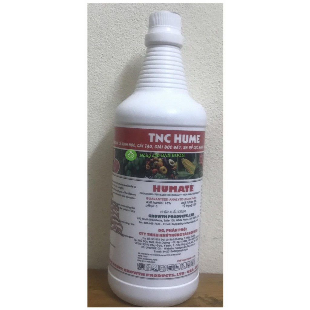 COMBO : 1 Chai 1L TNC F HUME USA + 1 Chai 1L TNC HUME USA - Phân Bón Lá NPK Sinh Học, Humate, Dầu Cá, Đạm Cá