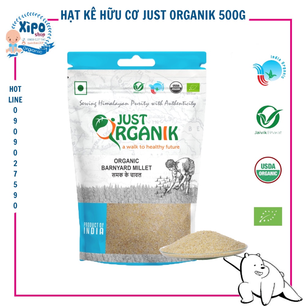 Hạt Kê Hữu Cơ Just Organic 500g