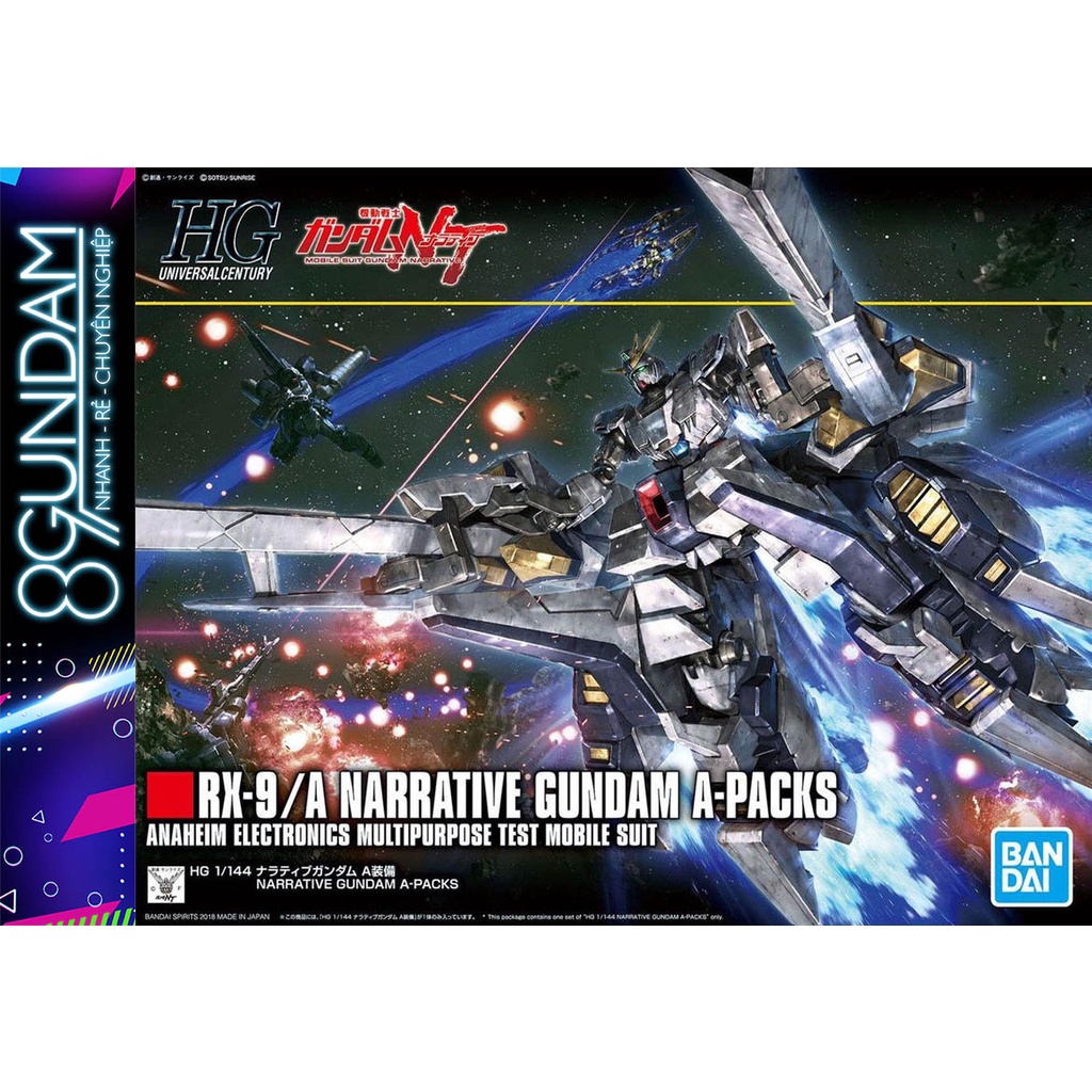 Mô Hình Lắp Ráp Gundam HG UC Narrative A-Packs