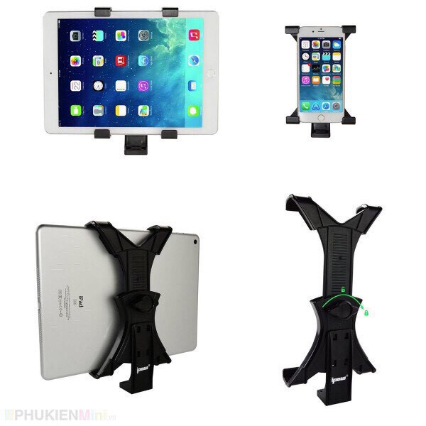 [Mua Nhiều Gỉam Gía] Đầu kẹp IPAD rời vào Tripod Monopod -2 đầu kẹp chữ V