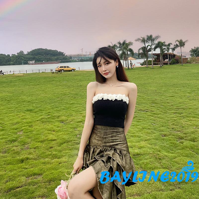 Áo Ống Không Tay Họa Tiết Hoa Thời Trang Mùa Hè Cho Nữ