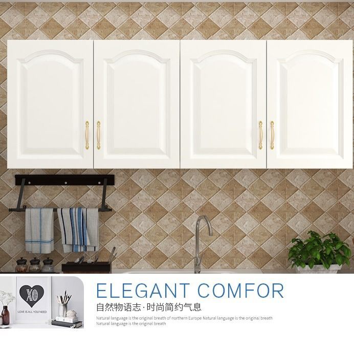 Tủ âm tường phong cách Châu Âu treo gỗ chắc chắn trên cùng đựng quần áo để đồ bên hông ban công kiểu Nhật bếp | BigBuy360 - bigbuy360.vn