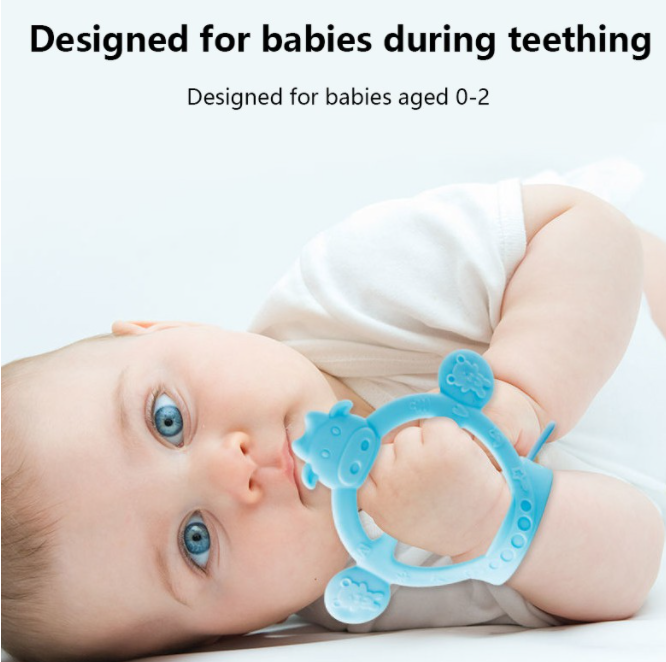 1 cái Teether Đồ chơi mềm cho bé Đồ chơi trẻ em Trẻ sơ sinh cắn và luộc tiệt trùng Đồ chơi giáo dục sớm trong 0-24 tháng trẻ sơ sinh