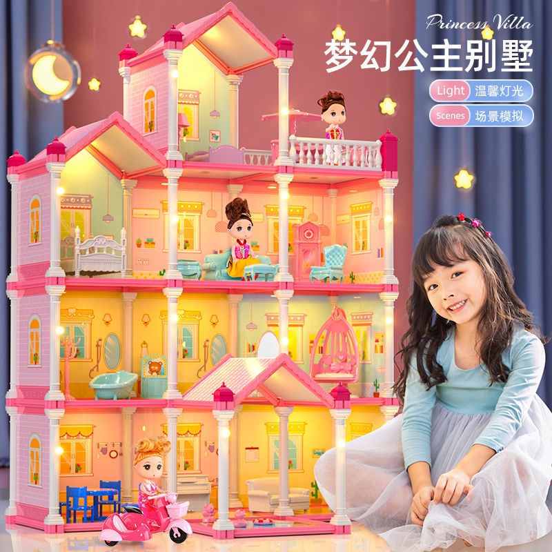 Đồ Chơi Ngôi Nhà Búp Bê Barbie Dành Cho Trẻ Em 1-3 - 6 Tuổi