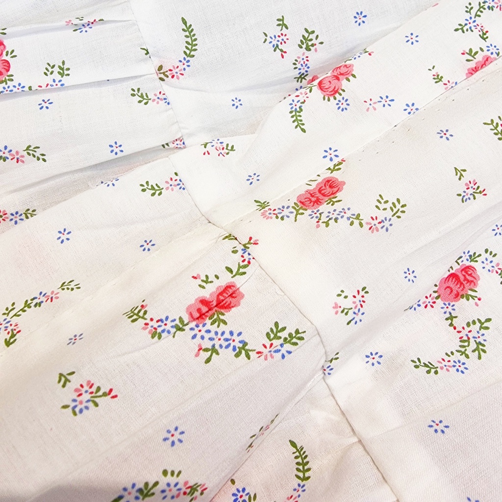 Đầm Cánh Tiên Hở Lưng Dáng Dài Hoa Hồng Nhí SoraChan - M071