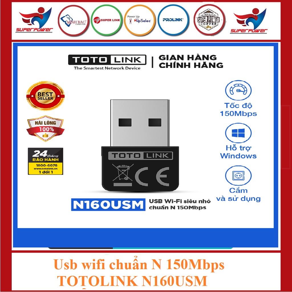 Usb wifi chuẩn N 150Mbps TOTOLINK N160USM