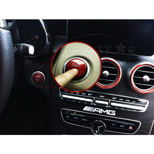 Nút Start/Stop 100% Carbon xe Mercedes Benz