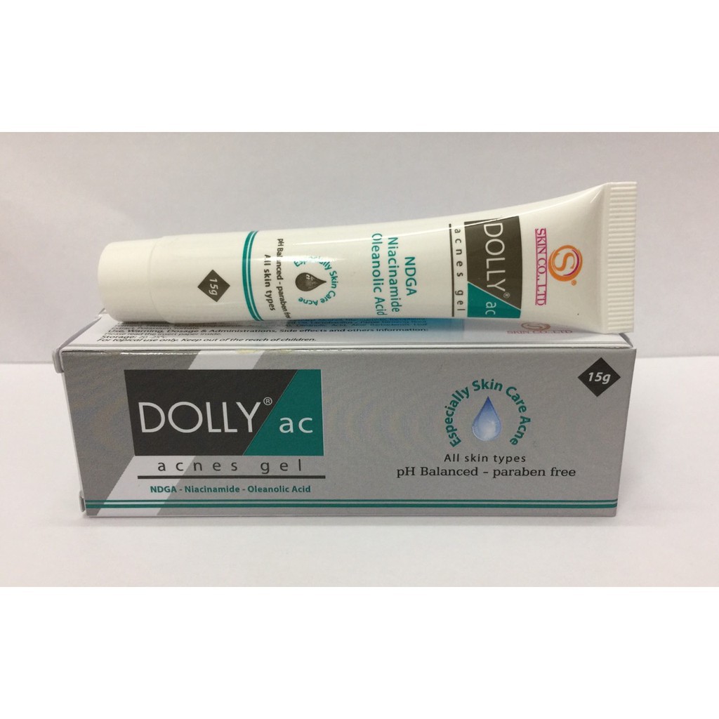 Kiểm soát da nhờn và các dạng mụn trứng cá DOLLY AC ACNES GEL 15g