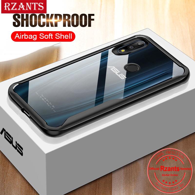 Ốp lưng màu đen trong suốt + 4 góc chống trầy cho điện thoại Asus ZenFone Max Pro M2 / M1