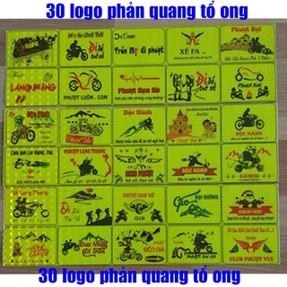 Tem phượt , Logo phượt phản quang tổ ong 30 logo các nhóm phượt