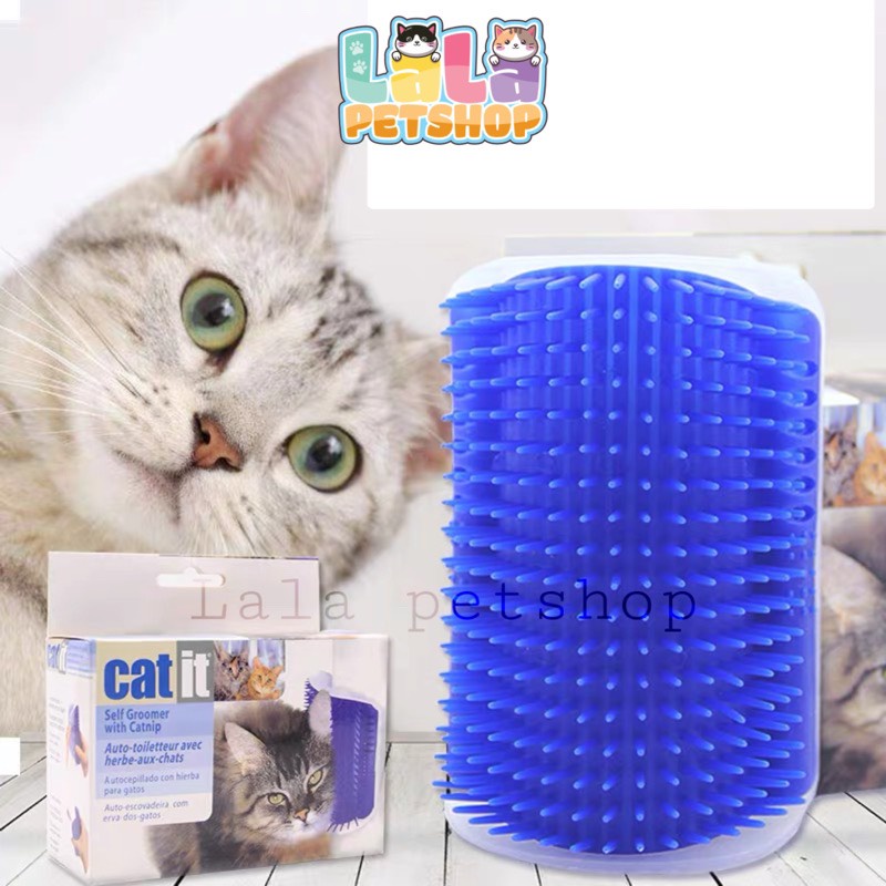Combo Đồ Chơi Dán Tường Massage Cho Chó Mèo, Dụng Cụ Chà Lưng + Tặng Kèm Bịt Catnip nhỏ