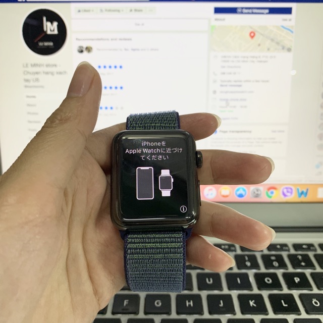 NC3- (42/44mm) Dây đeo chính hãng Apple Watch Sport Loop