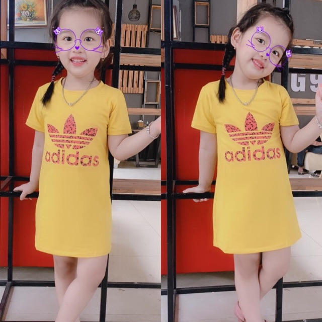 Váy cotton bé gái