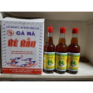 Thùng 6 chai Nước mắm cà ná bé bầu loại thượng hạng 25-30 độ đạm