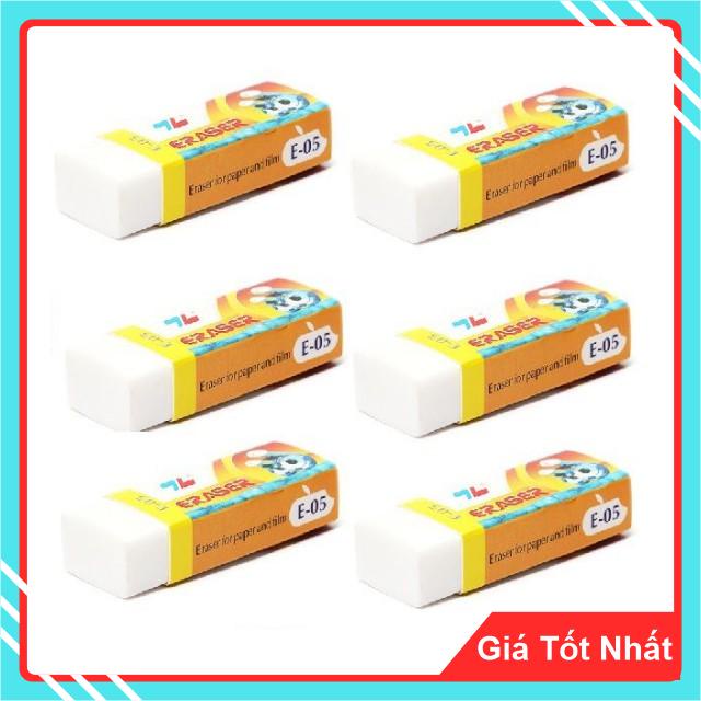 Gôm Tẩy Bút Chì Thiên Long Mã Số E05 Siêu Mềm Dẻo, Không Độc Hại (1 Hộp 20 Viên)