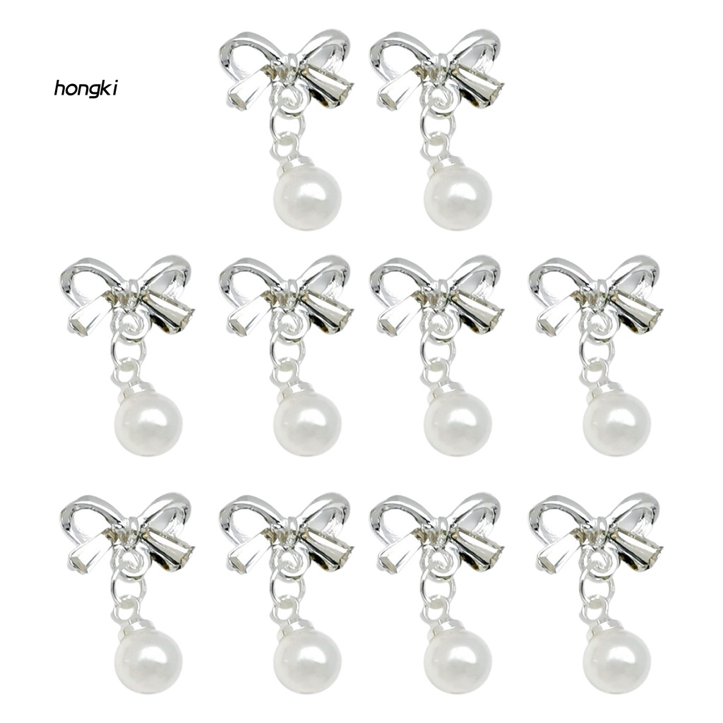 Set 10 Phụ Kiện Trang Trí Móng 3D DIY Độc Đáo Màu Sắc