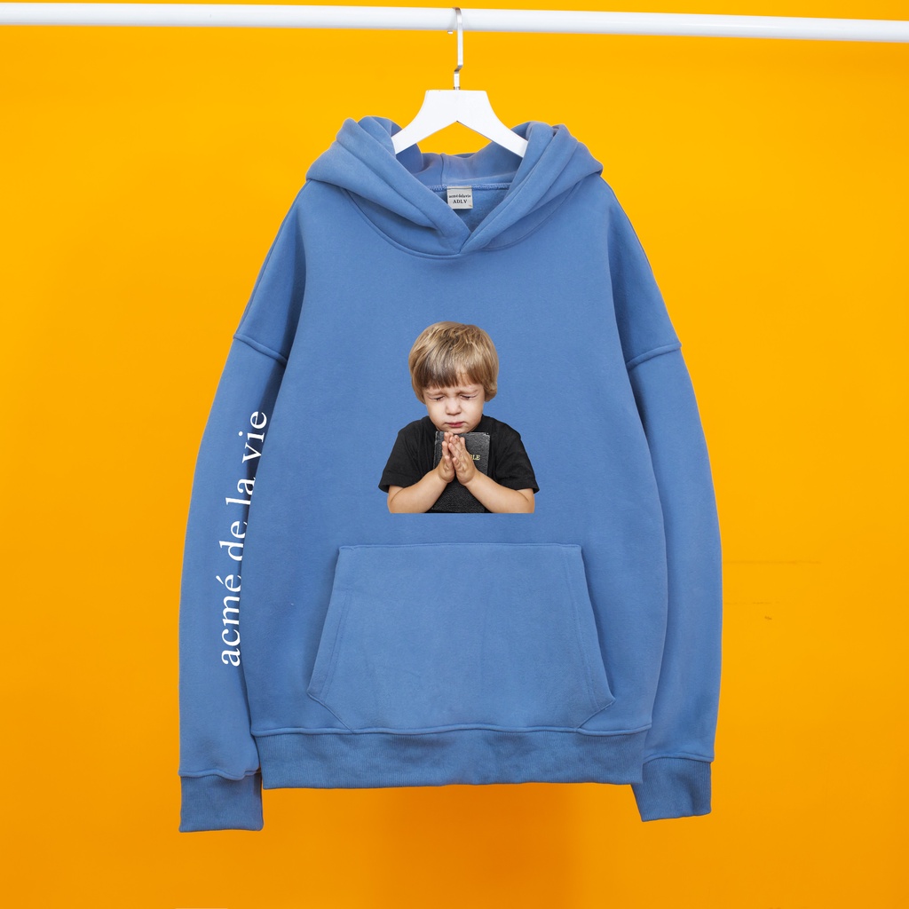 Áo nỉ Hoodie ADLV BÉ CẦU NGUYỆN Hogoto shop , Áo hoodie nam nữ nỉ bông cotton