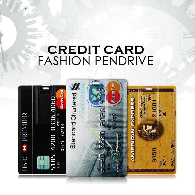 USB 256GB tốc độ cao hình dạng thẻ ngân Hàng mới lạ