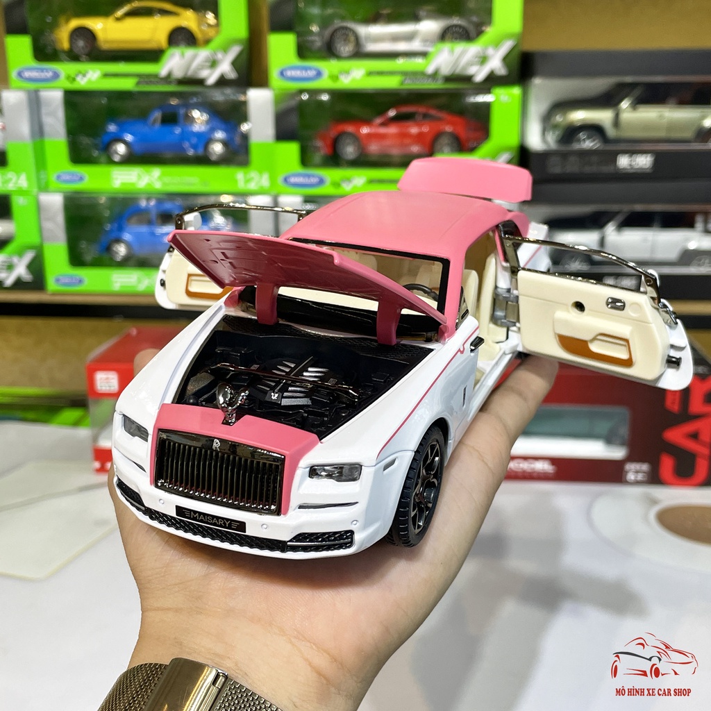 Mô hình xe kim loại Rolls Royce Wraith tỉ lệ 1:22 hãng Jiaye có 3 màu