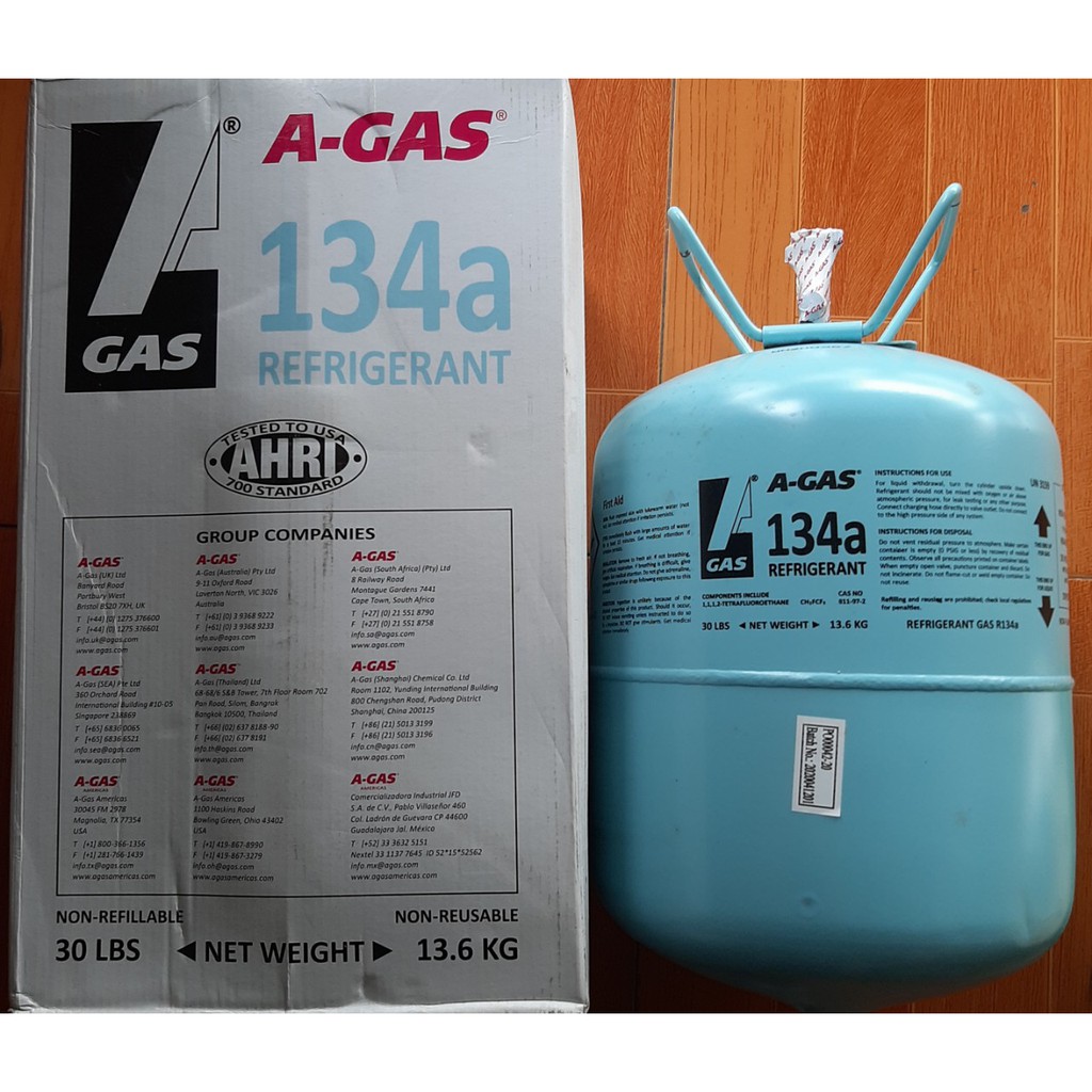 GAS ĐIỀU HÒA Ô TÔ AGAS R134A