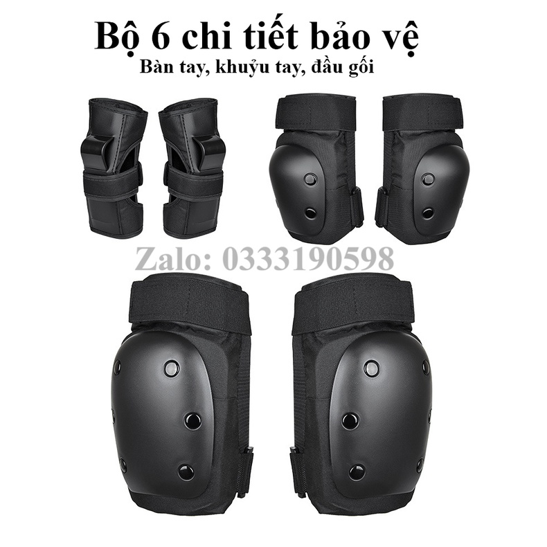 [FREESHIP] Bộ Bảo Vệ Tay Chân Đầu Gối, Đồ Bảo Hộ Tay Chân Cao Cấp Trượt Patin, Xe Đạp Thể Thao Cho Mọi Lứa Tuổi