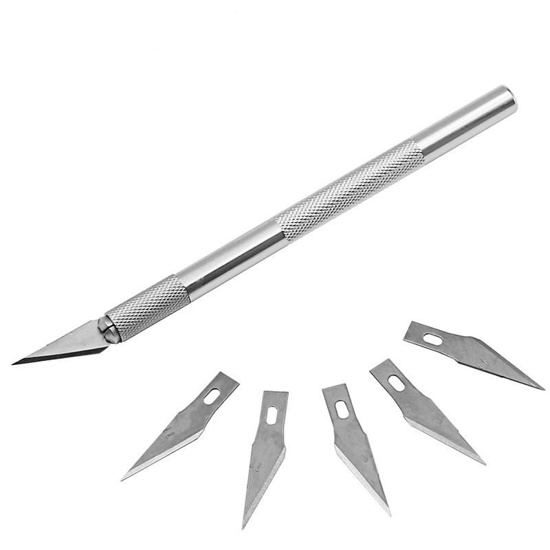 Bộ dao khắc bút chì gỗ nghệ thuật cao cấp 6 chi tiết