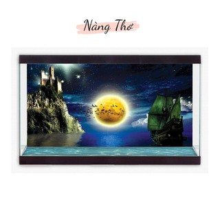 TRANH HỒ CÁ MẶT TRĂNG 3D_THIẾT KẾ NÀNG THƠ