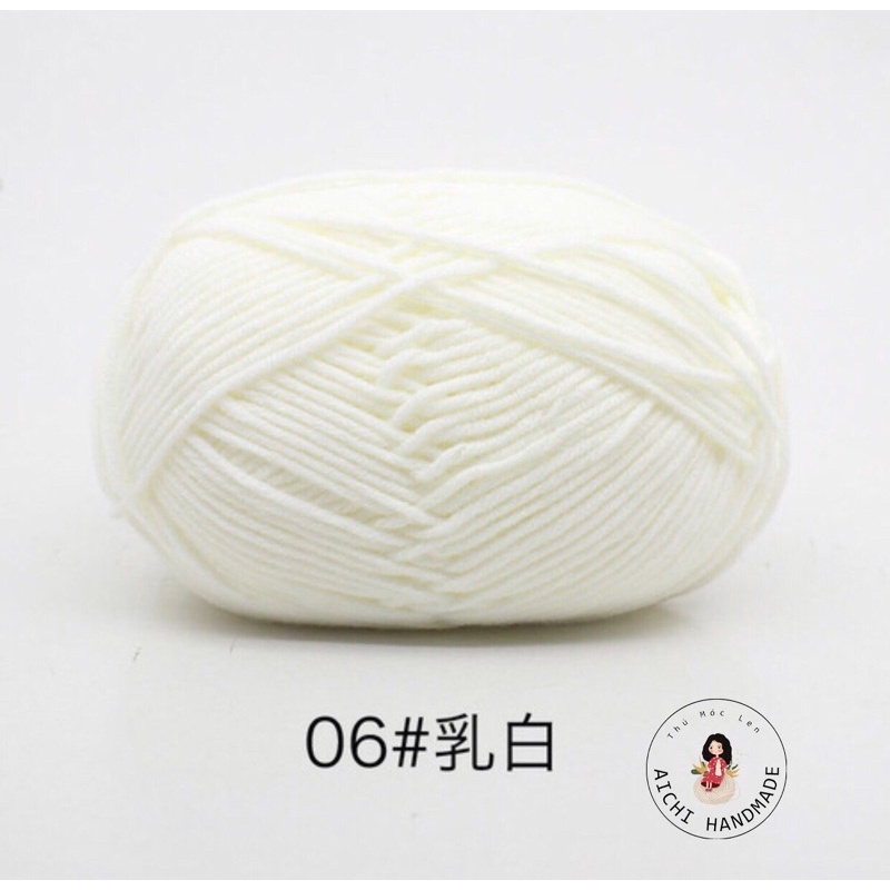 Len Milk Cotton 50g - 90 màu