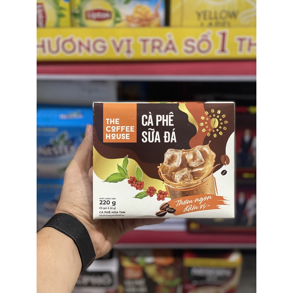 Cà phê sữa đá The Coffee House hòa tan 3in1 - Hộp 10 gói x 220gr | BigBuy360 - bigbuy360.vn