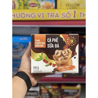 Cà phê sữa đá The Coffee House hòa tan 3in1 - Hộp 10 gói x 220gr