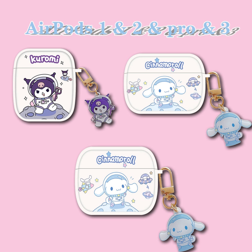 Vỏ Bảo Vệ Hộp Sạc Tai Nghe compatible AirPods3 Pro compatible AirPods3 Pro Họa Tiết Chú Chó Cinnamon Hai Mặt Dễ Thương