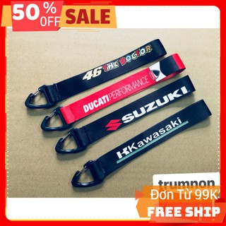 Móc khoá vải logo HÃNG XE MOTO