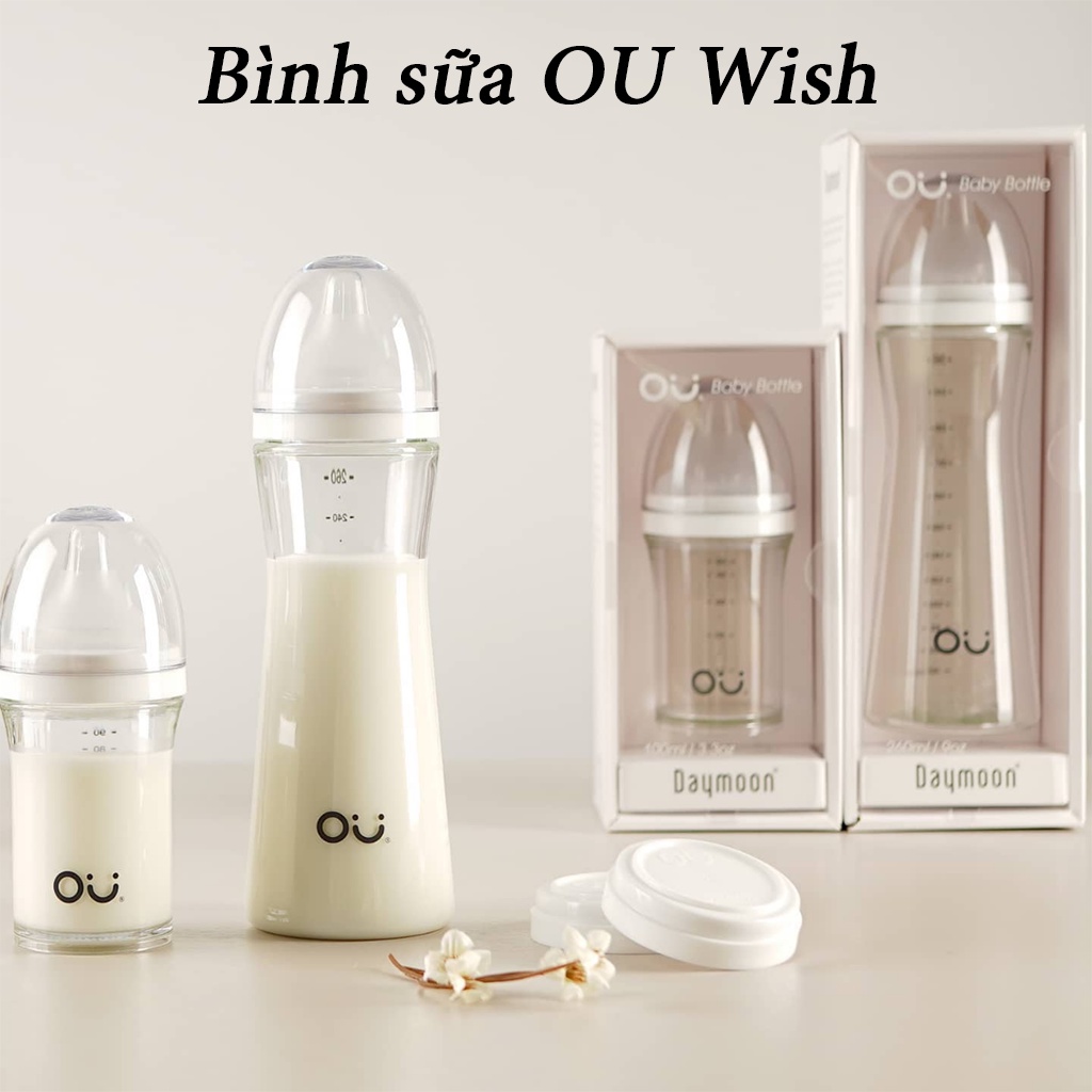 Bình sữa OU wish 140/260ml Hàn Quốc_Mềm Như Ti Mẹ