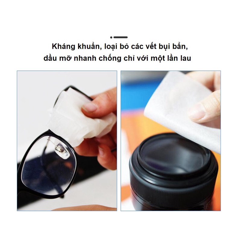Khăn lau kính nano kháng khuẩn đa năng dùng một lần Jelid chống bám hơi nước, sương mù,loại sạch bụi bẩn, dầu mỡ