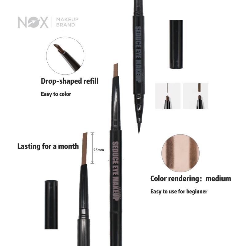 Chì Kẻ Mày Kiêm Kẻ Mắt NOX Hai Đầu Chống Thấm Nước Lâu Trôi 0.3g | BigBuy360 - bigbuy360.vn