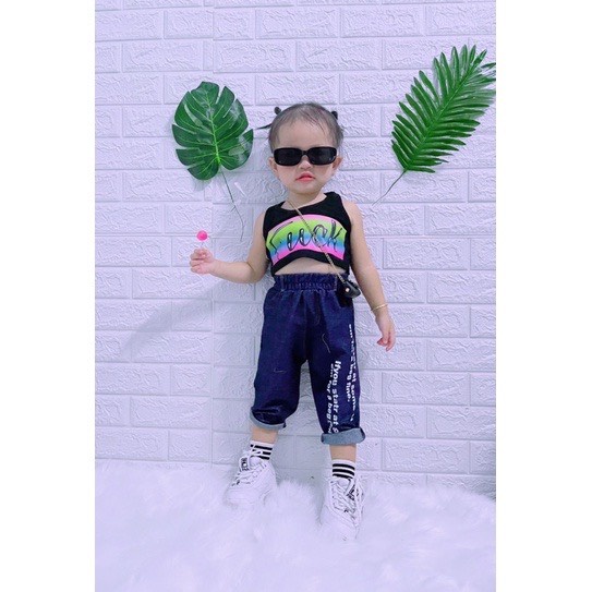 Set Áo Balo Quần Jean Thun Co Dãn HipHop