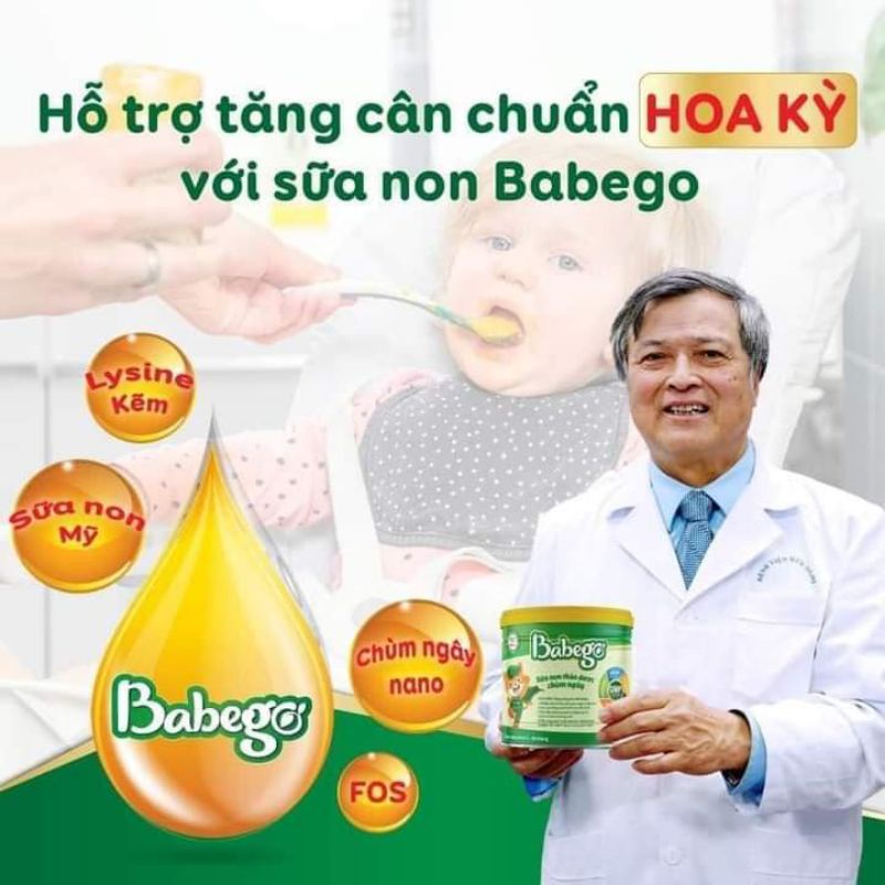 Sữa non thảo dược chùm ngây tăng cân Babego 342gram