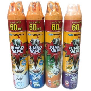combo thùng xịt côn trung jumbo vape 600 ml (24 chai)