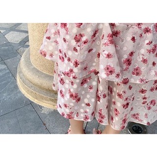 đầm 2s rút hông hoa