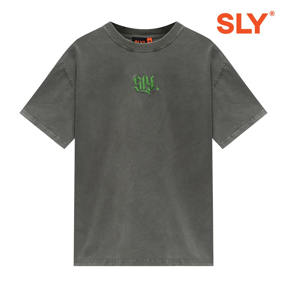 [Mã INCU50 giảm 50K đơn 250K] Áo thun Wash SLY Gothic màu Xám đậm | BigBuy360 - bigbuy360.vn