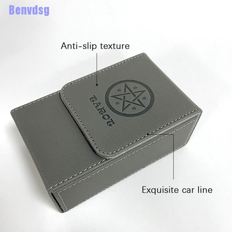 Thẻ Bài tarot Da PU 2 Ngăn Tiện Lợi