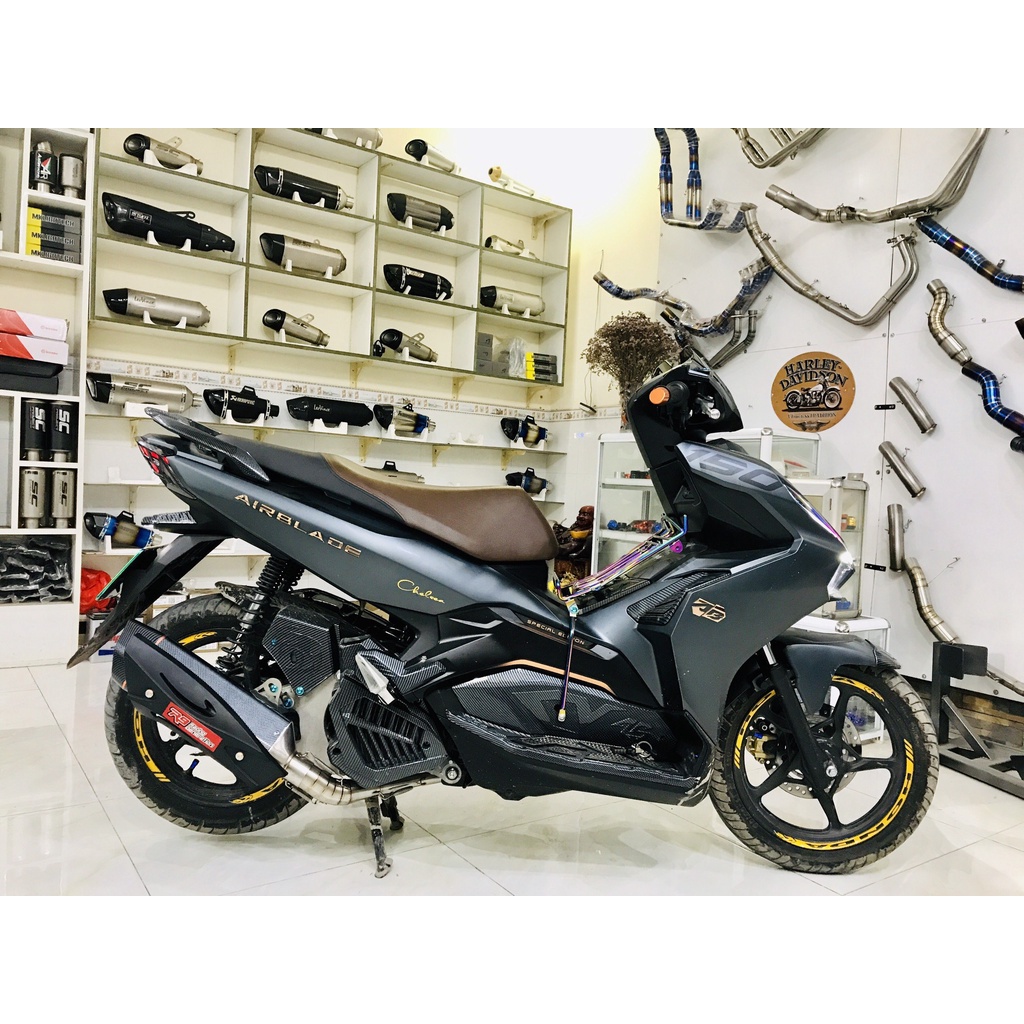 Cổ pô honda SH, AB, Vario inox 304 cao cấp