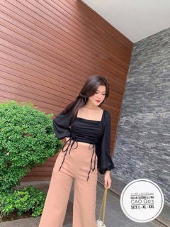 Bigsize Quần suông lưng cao Q03