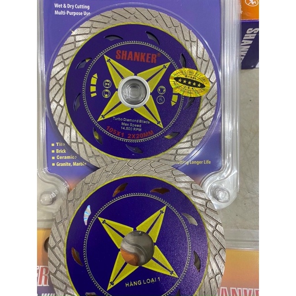 Lưỡi cắt gạch đa năng shanker 105mm, lưỡi cắt đá bóng kiếng đa năng 105mm