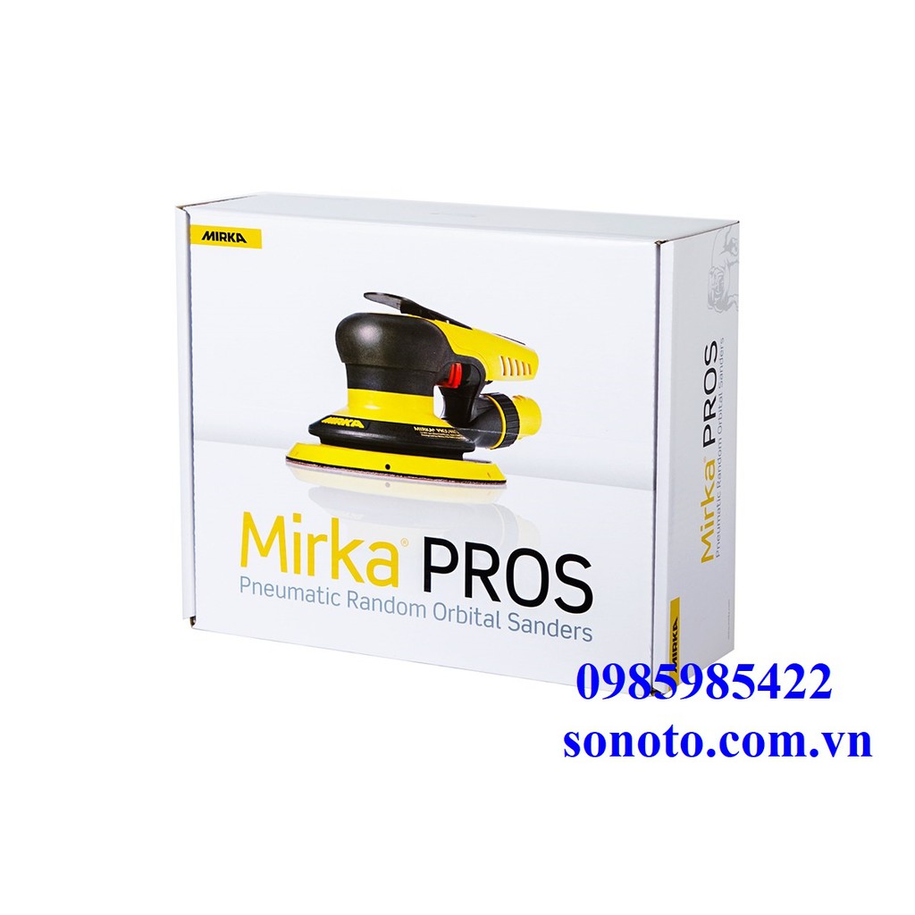 Máy chà nhám Mirka PROS 650DB có túi hút bụi 8995650211 ( Sơn oto xe máy )