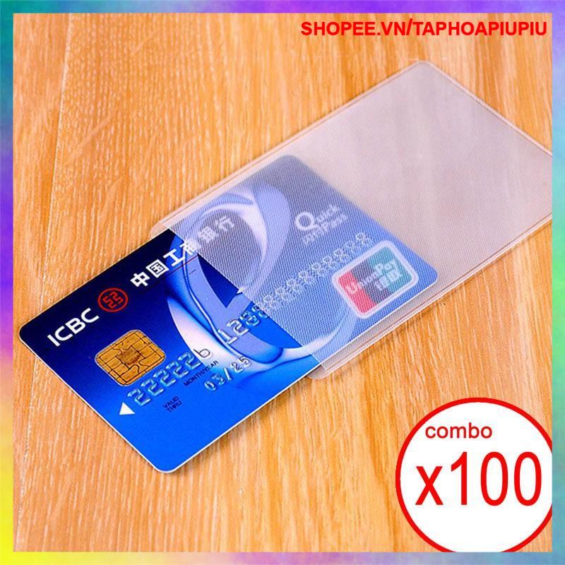 [HỎA TỐC HCM] COMBO 100 MIẾN VỎ BỌC THẺ ATM, THẺ SINH VIÊN, THẺ CĂN CƯỚC, BẰNG LÁI XE