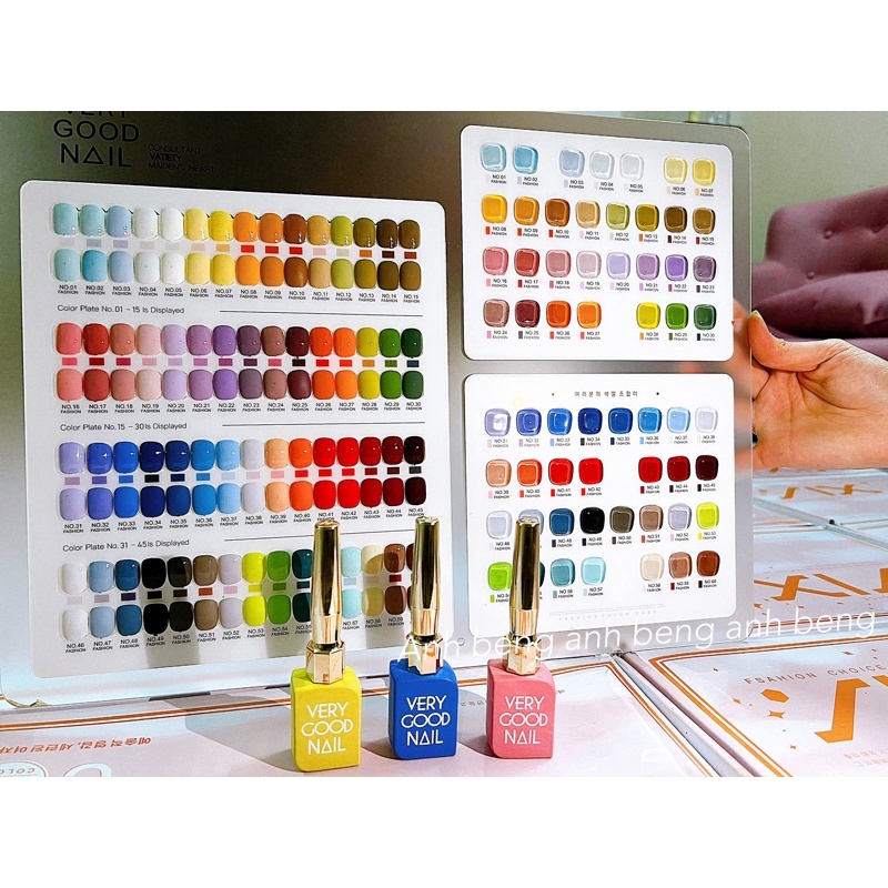 Sét sơn gel verygoodnail 60 màu.dáng chai dài☄️FREESHIP☄️