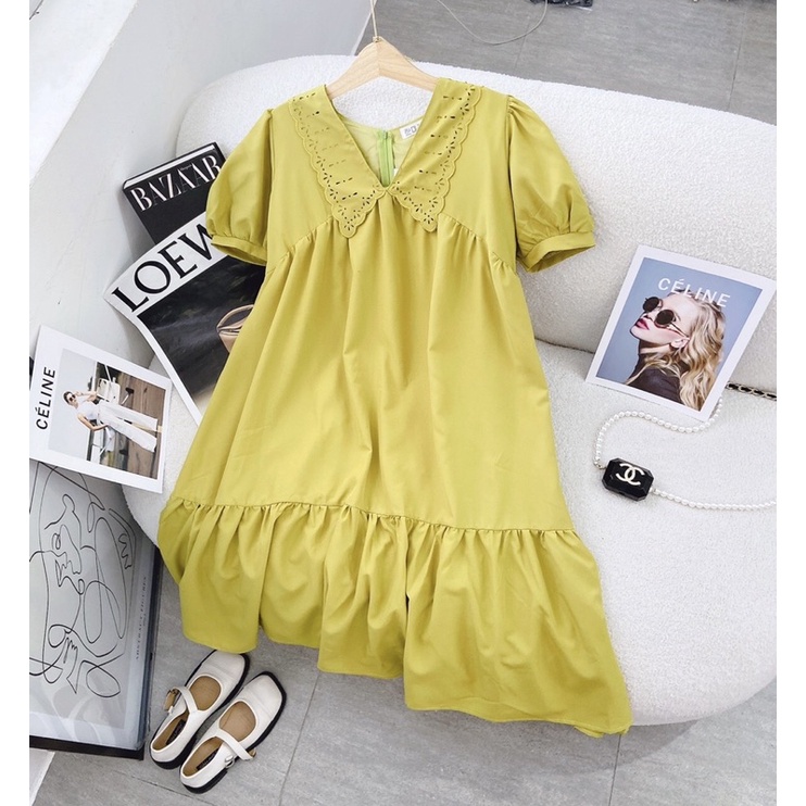 ĐẦM BABYDOLL CỔ PHÔNG RỘNG